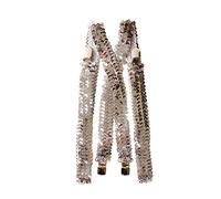 Dress Up America Lentejuelas plateadas para hombre