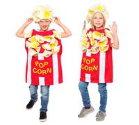 Dress Up America 1052-T2 Fun Kernel - Disfraz de palomitas de maíz para niños y niñas, unisex, multicolor, 2-3 años