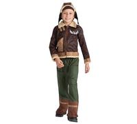 Dress Up America Disfraz De Aviador Para Niños - Conjunto De Disfraces De Piloto De Combate Para Niños Y Niñas