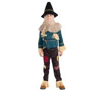 Dress Up America Disfraz De espantapájaros para niños - Set de espantapájaros de calabaza para niños