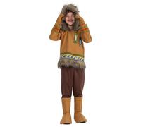 Dress Up America Set de Disfraz de Esquimal para Niños - Set de Disfraz de Esquimal para Juegos de Rol, Eventos y Diversión