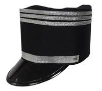 Dress Up America Sombrero de Banda de Marcha Negro - Gorra de Tambor Mayor para Disfraz de Soldado de Juguete para Niños y Adultos - Sombrero de Guardia de Cadete Real para Fiestas y Halloween