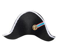 Dress Up America Sombrero De Napoleón - Sombrero De Pirata General Para Niños - Accesorio De Disfraz De Bicornio Negro
