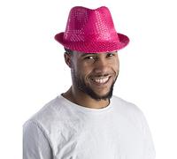 Dress Up America Sombrero Fedora de Lentejuelas para Adultos - Accesorio de Disfraz con Brillo para Halloween, Fiestas y Baile, Talla Única