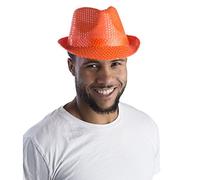 Dress Up America Sombrero Fedora de Lentejuelas para Adultos - Accesorio de Disfraz con Brillo para Halloween, Fiestas y Baile, Talla Única
