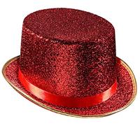 Dress Up America Sombrero de Copa Rojo De Lujo para Adulto