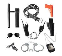 Dress Up America Ultimate All-In-One Police Accesorio Juego De rol para Niños - Equipo De Policía para Niños - Pistola, Esposas, Placa De Policía