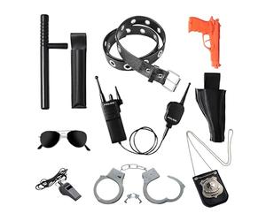 Dress Up America Ultimate All-In-One Police Accesorio Juego De rol para Niños - Equipo De Policía para Niños - Pistola, Esposas, Placa De Policía