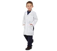Dress Up America Bata de laboratorio para niños - Bata de laboratorio blanca de doctor para niñas y niños - Bata de laboratorio ligera de 3/4 de largo