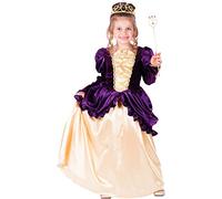Dress Up America Vestido de Gala de Bella Morado para Niña - Hermoso Conjunto de Disfraz de Princesa para Juego de Rol, Fiestas y Halloween