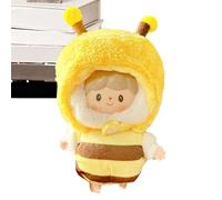 Dress Up Doll Outfit - 15cm Plush Doll Clothes, Hand-Stitched Fabric, Cartoon Design, Soft Comfortable | Cute Breathability Clothes For 5.91in Dolls Role Play Pretend Play Gift For Kids Girls