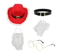 Dress Up | Santa Beard Wig | Christmas Dress Up | Santa Costume Kids | 5x Toddler Performance Props, Christmas Costume Supply, Santa Costume Kids, Comfortable for Photo Prop