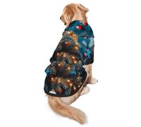Dress Up The Beautiful Christmas Tree - Sudadera con capucha para perros medianos y grandes, ropa de poliéster suave para mascotas, adecuada para todas las estaciones