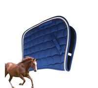 Dressage Saddle Pad - Transpirable Cotton Riding | Lightweight Moisture Absorbing Equestrian With Shock Absorption, Soft Horse Gear For Training Lessons Competition Riders Performance