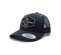DRESSED IN MUSIC PLAY WITH ME Gorra Tipo Trucker - Visera Curvada - Diseño 5 Paneles - Parche Cosido Parte Frontal - Cierre Ajustable Snapback - Corona de Perfil bajo 24/48h (Amarilla Gris)