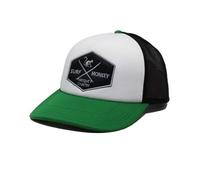 DRESSED IN MUSIC PLAY WITH ME Gorra Trucker Acolchada Ajustable con Rejilla - Gorras de Hombre (Burdeos/Negra) (FR/ES, Letras, Talla única, Negro/Verde)