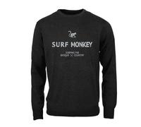 DRESSED IN MUSIC PLAY WITH ME Sudadera orgánica con Cuello Redondo Surf Monkey® (Volcano - XL)