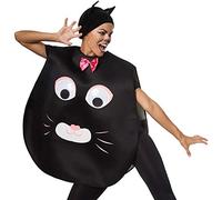 dressforfun 302191 - Disfraz Unisex Gato de Dibujos Animados, Poncho en Talla única, Gorro de Tela con Orejas Puntiagudas