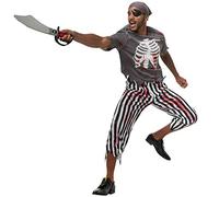 dressforfun 900442 - Disfraz de Hombre Pirata Espeluznante, Traje Pirata Manchado de Sangre (XXL | No. 302274)