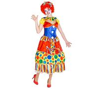 dressforfun Disfraz de Payaso Fridolina para Mujer | Precioso Vestido con Volumen | incl. Diadema Bonita y Desenfadada con Lazo (L | No. 300779)