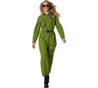 dressforfun Disfraz para mujer de piloto de caza - Talla: XXL