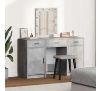 Dressing Table Tocador Mesa de Cosmético, Tocador con Cajones Gris 50 x 41 x 135 cm Material de madera, Mesa de Maquillaje Para Mujeres, Dormitorio, Se Puede Ensamblar Rápidamente