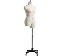 Dressmakers Fashion - Maniquí de sastre femenino con medio brazo, forma de vestido de espuma ajustable para exhibición y fabricación (L-84)