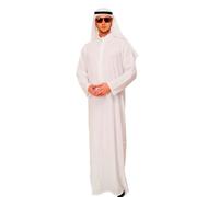 dressmeup Dress ME UP - Disfraz para Hombre Oriente Próximo saudí emir Jeque árabe túnica zaub zobe K48 Talla 52, L