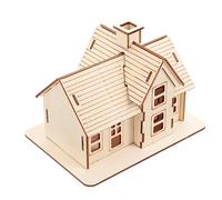 DRESSOOS 1 Juego De Maquetas De Madera Casa De Campo, Modelo De Ensamblaje, Rompecabezas De Casa, Kit De Robótica, Rompecabezas De Casa De, Kit De Bricolaje, Modelo De Arquitectura,