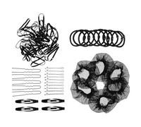 DRESSOOS 1 Juego De Moldeadores De Moños Con Redes Invisibles Para El Cabello Y Bandas Elásticas Para Un Uso Cómodo Durante El Día