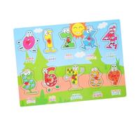 DRESSOOS 1 Juego De Rompecabezas De Español, Juguete para Aprender Español, Juguetes De Madera, Juguetes para Niños Pequeños, Rompecabezas De Idiomas, Divertidos Juguetes De Combinación,