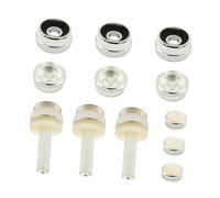 DRESSOOS 1 Juego Juego trompeta Baibei bocina botones botón trompeta broche presión trompeta concha blanca pistón hebilla instrumento musical Accesorios Metal