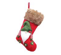 DRESSOOS 1 Pc Medias decoración calcetín de papá Noel calcetín navideño bolsita para Colgar golosinas Navidad Decorar Bolsa de Regalo Calcetines navideños Tejido de Punto