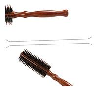 DRESSOOS 1 Pc peine antiestático peine caliente cepillo de pelo desenredante de de masaje De madera Brown