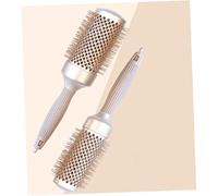 DRESSOOS 1 Pc Peine Rizador Cepillo Rizador De Pelo Cepillo De Pelo Cepillo Secador De Herramientas Calientes Peine Para El Cabello Pelo De Tubo Bolsa De Cosméticos De Malla Verde Coffee