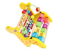 DRESSOOS 1 Pieza Juguete Educativo de Madera para Abaco de Aprendizaje Cognitivo Desarrollo de Habilidades Lógicas y Coordinación Juguete Infantil y Seguro