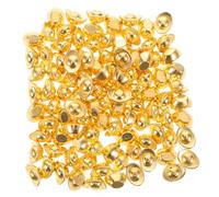 DRESSOOS 100 Piezas Lingotes de Riqueza y Suerte Chinos de Aleación Sólida 1 Cm Dorados, Adorno para Hogar y Oficina, Artesanía Propicia Símbolo de Prosperidad Feng Shui