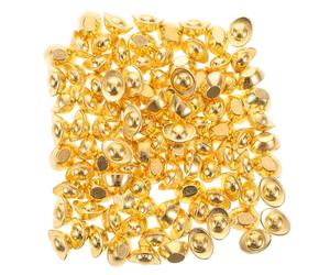 DRESSOOS 100 Piezas Lingotes de Riqueza y Suerte Chinos de Aleación Sólida 1 Cm Dorados, Adorno para Hogar y Oficina, Artesanía Propicia Símbolo de Prosperidad Feng Shui