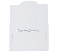 DRESSOOS 100 Tarjetas White de Papel para Exhibición y Organización de Pulseras y Joyería, Ideales para Tienda Minorista y Uso en Casa