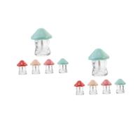 DRESSOOS 10piezas Tubos De Lip Gloss De Hongos Envases Vacíos Para Bálsamo Labial Kit De Fabricación De Cosméticos Reutilizables Para y Muestras De Maquillaje