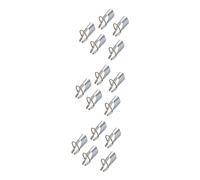 DRESSOOS 15 Piezas formas de uñas limas para uñas limas uñas accesorios de uñas limas de uñas ultravioleta pegatinas guía de arte de uñas pegatinas gel de uñas arte de lámina de uñas Silver