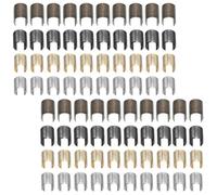 DRESSOOS 160 Clips de Cierre Metálico para Cuerda de Hierro Resistentes al Desgaste, sin Herramientas, Ideales para Hacer Joyería DIY y Correas de Bolso