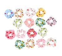 DRESSOOS 16piezas Ligas Elásticas Para Cabello Con Estampado De Frutas Coleteros Grandes y Coloridos Para Niñas Accesorios Suaves y Resistentes Para Peinados Elegantes y Cómodos