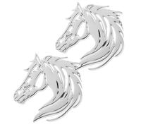 DRESSOOS 2 broches de caballo de acero inoxidable huecos para mujer. Adorno de Año Nuevo, ideal como regalo para bufanda, bolso o vestido.