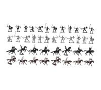DRESSOOS 2 Juegos De Modelo De Caballo De Caballería, Modelos De Soldados Pequeños, Figuras De Acción De Soldados, Decoraciones De Micropaisajismo, Mesa De Arena, Figuras En Miniatura,