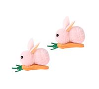 DRESSOOS 2 Piezas Horquilla De Conejito Pinza De Pelo De Arcos Del Pelo Del Bebé Pinzas Para El Cabello Para Pasador De Pelo Pinza De Pelo De Conejo Chicas Rosa Hierro