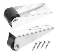 DRESSOOS 2 Piezas Ruedas para Puerta Corredera de Gabinete Rodillos Silenciosos y Fácil Instalación, Material Hierro Galvanizado y Plástico, Adecuado para Hogares y Espacios Comerciales