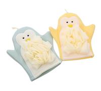 DRESSOOS 2 Piezas Toalla De Baño Flor De Baño Guante Autobronceador Suave Toalla De Ducha Cómoda y Limpieza Esponja Luffa