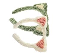 DRESSOOS 2 Piezas venda hair band face tape debajo de la de ojos diademas puntiagudas para mujeres diadema de horquilla diadema de mujer Accesorios para el cabello para niñas tela