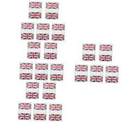 DRESSOOS 20 Juegos Aficionados Unido Pegatina Fútbol De Gran Bretaña Union Jack Asta De Inglaterra País Mapa Del Mundo Flag De Polivinilo
